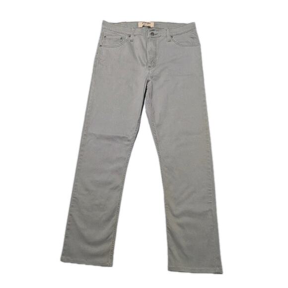 Wrangler Authentics Men's 5-Pocket Stretch Pants Green 34x34 Straight Fit - Picture 1 of 11